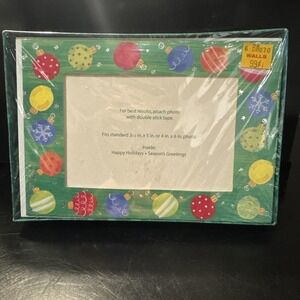 Christmas Photo Frame Greeting Cards 14 Cards. Holds 3.5 x 5 In or 4 x 6 In
